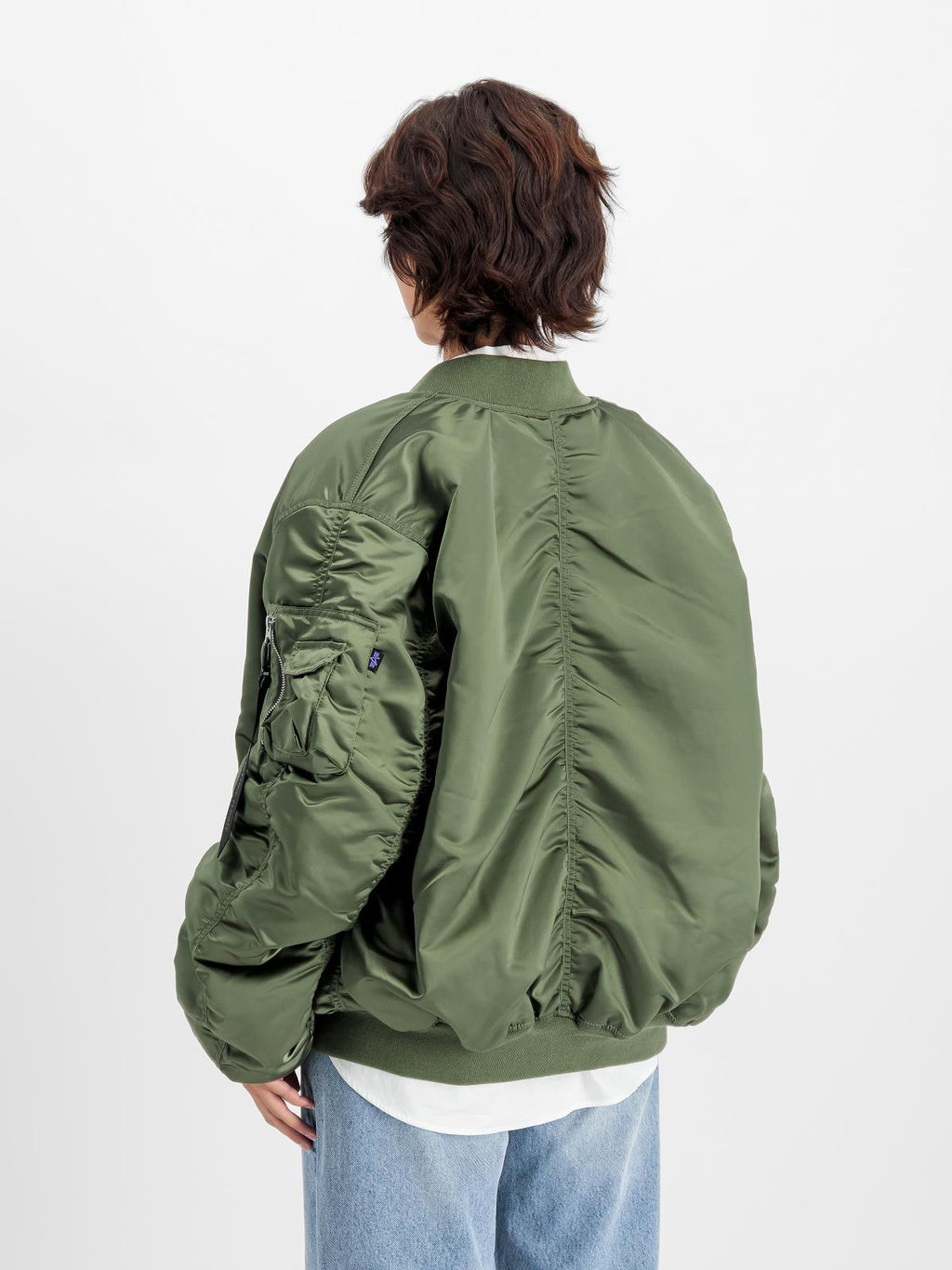 ALPHA INDUSTRIES UV MA-1 UV bomber jacket sage green