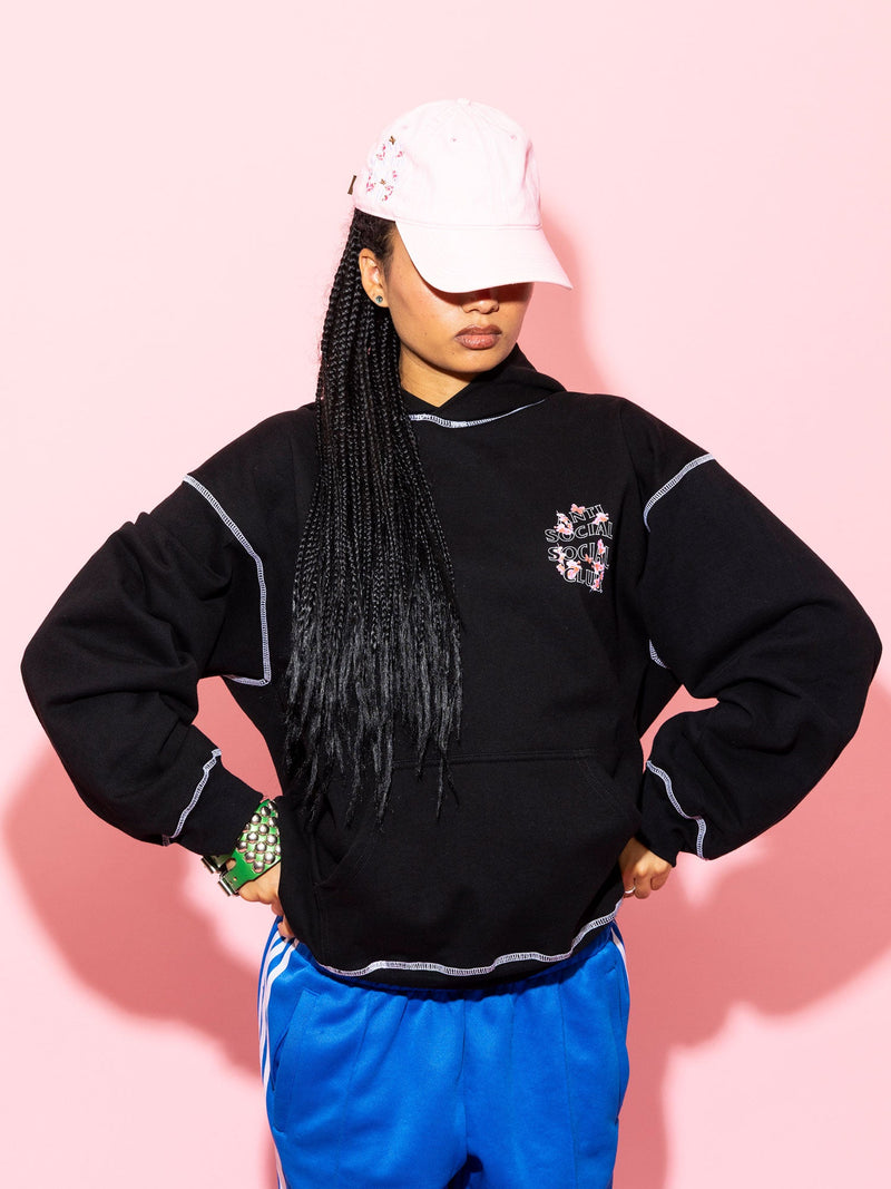 CONTRAST STITCH HOODIE