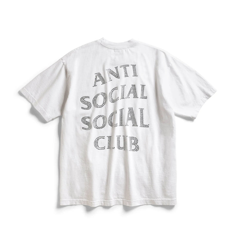 ANTI SOCIAL SOCIAL CLUB Rhinestone mind games tee white