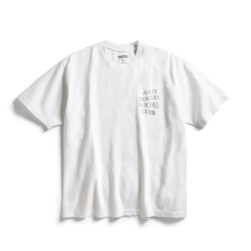 ANTI SOCIAL SOCIAL CLUB Rhinestone mind games tee white