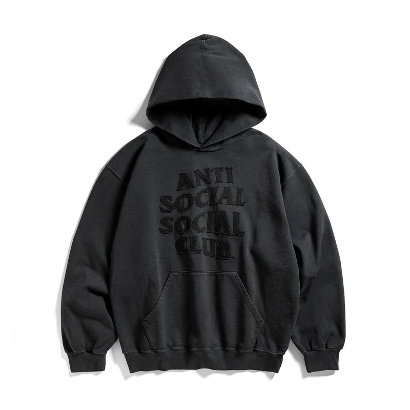 ANTI SOCIAL SOCIAL CLUB Toned down applique hoodie faded black