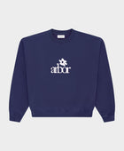 ARBOR FLOWER NAVY CREWNECK