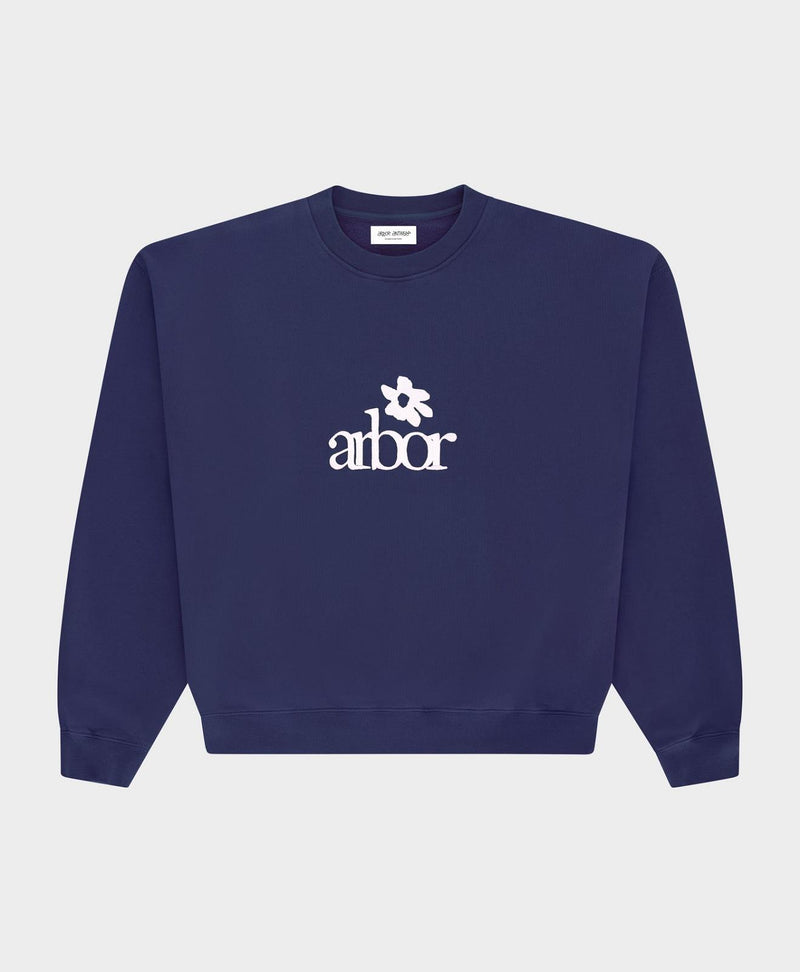 ARBOR ANTWERP Arbor flower navy crewneck