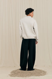 ARBOR ANTWERP Beige zipper polo