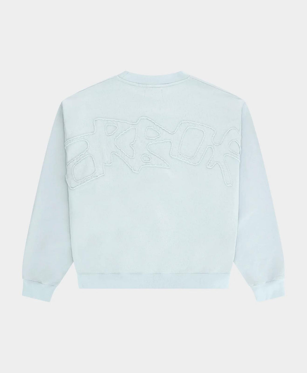 ARBOR ANTWERP Big application crewneck baby blue