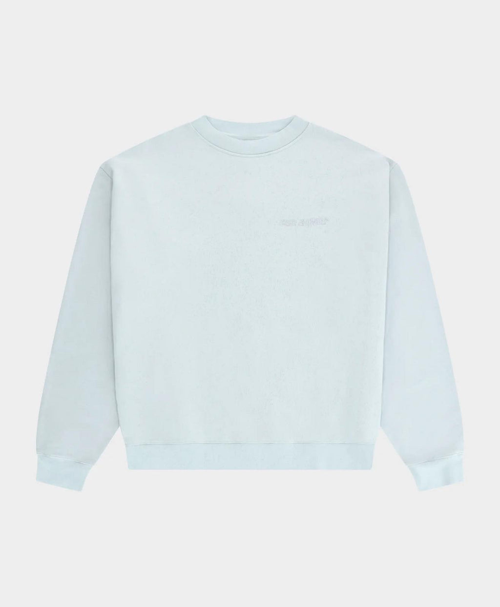 ARBOR ANTWERP Big application crewneck baby blue