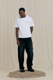 ARBOR ANTWERP Big back logo black t-shirt white