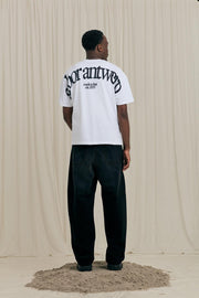 ARBOR ANTWERP Big back logo black t-shirt white