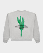 ARBOR ANTWERP Big cactus crewneck grey
