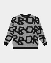 ARBOR ANTWERP Big logo Arbor alpaca knit black