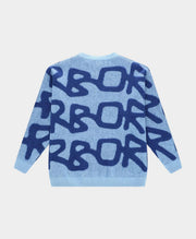 ARBOR ANTWERP Big logo Arbor alpaca knit blue