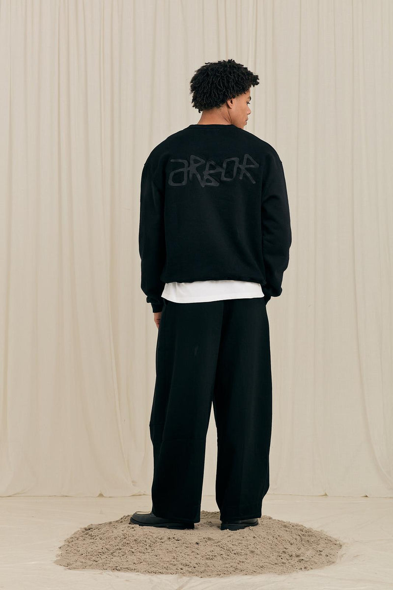 ARBOR ANTWERP Black Arbor icon crewneck