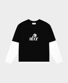 ARBOR ANTWERP Black layered longsleeve