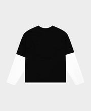 ARBOR ANTWERP Black layered longsleeve