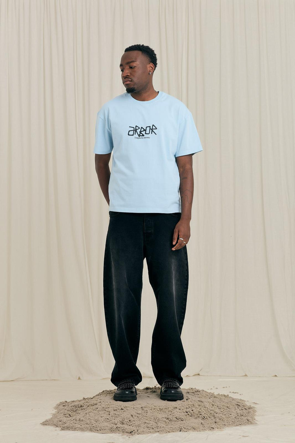 ARBOR ANTWERP Blue dia t-shirt