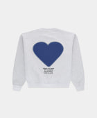 BLUE FADED HEART CREWNECK