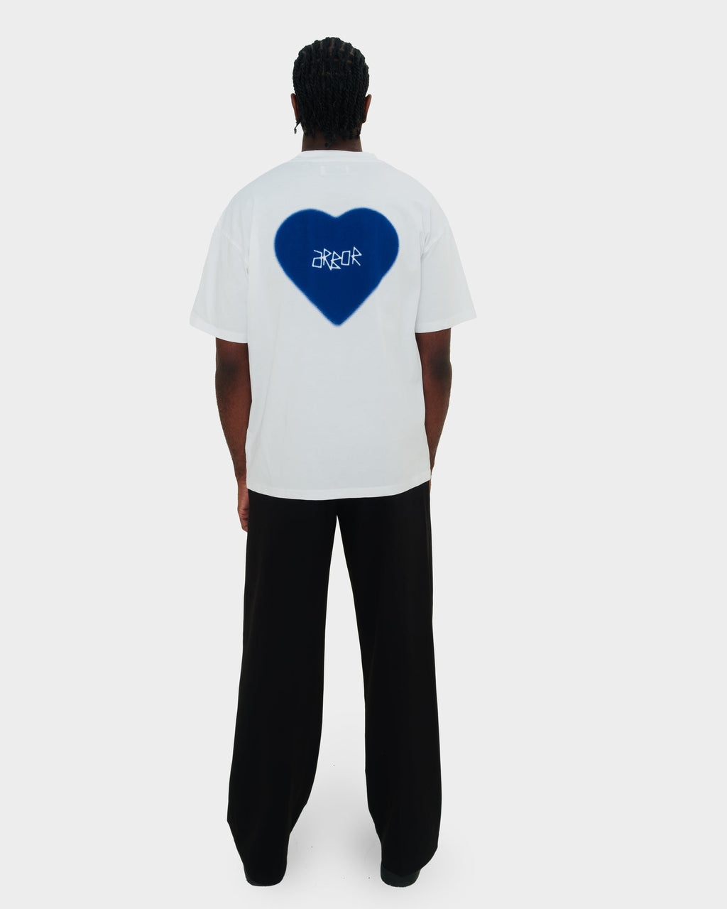 BLUE FADED HEART T-SHIRT