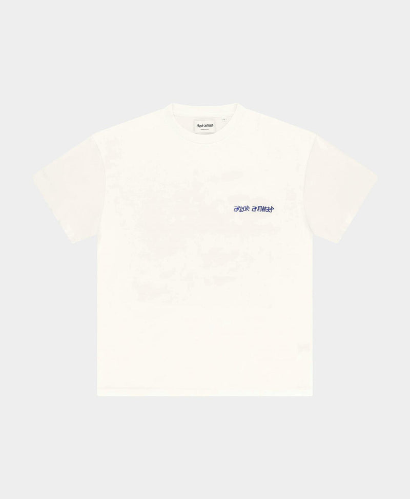 ARBOR ANTWERP Blue triple hearts t-shirt