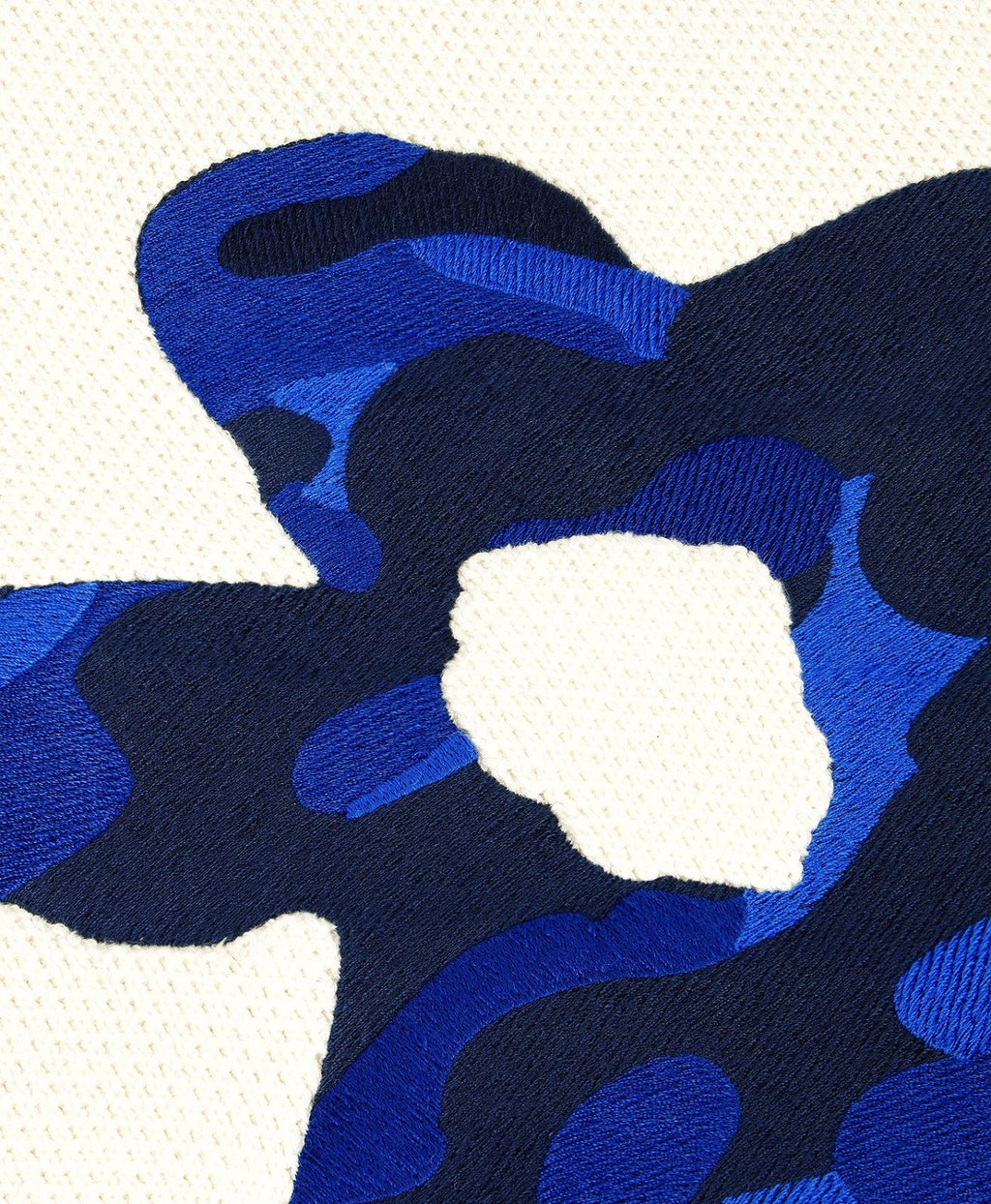 ARBOR ANTWERP Camo violet knit white blue