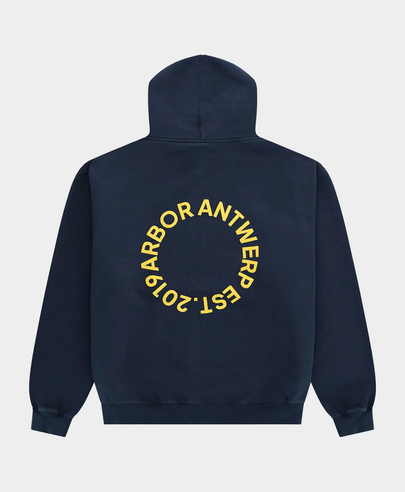 ARBOR ANTWERP Circle application hoodie