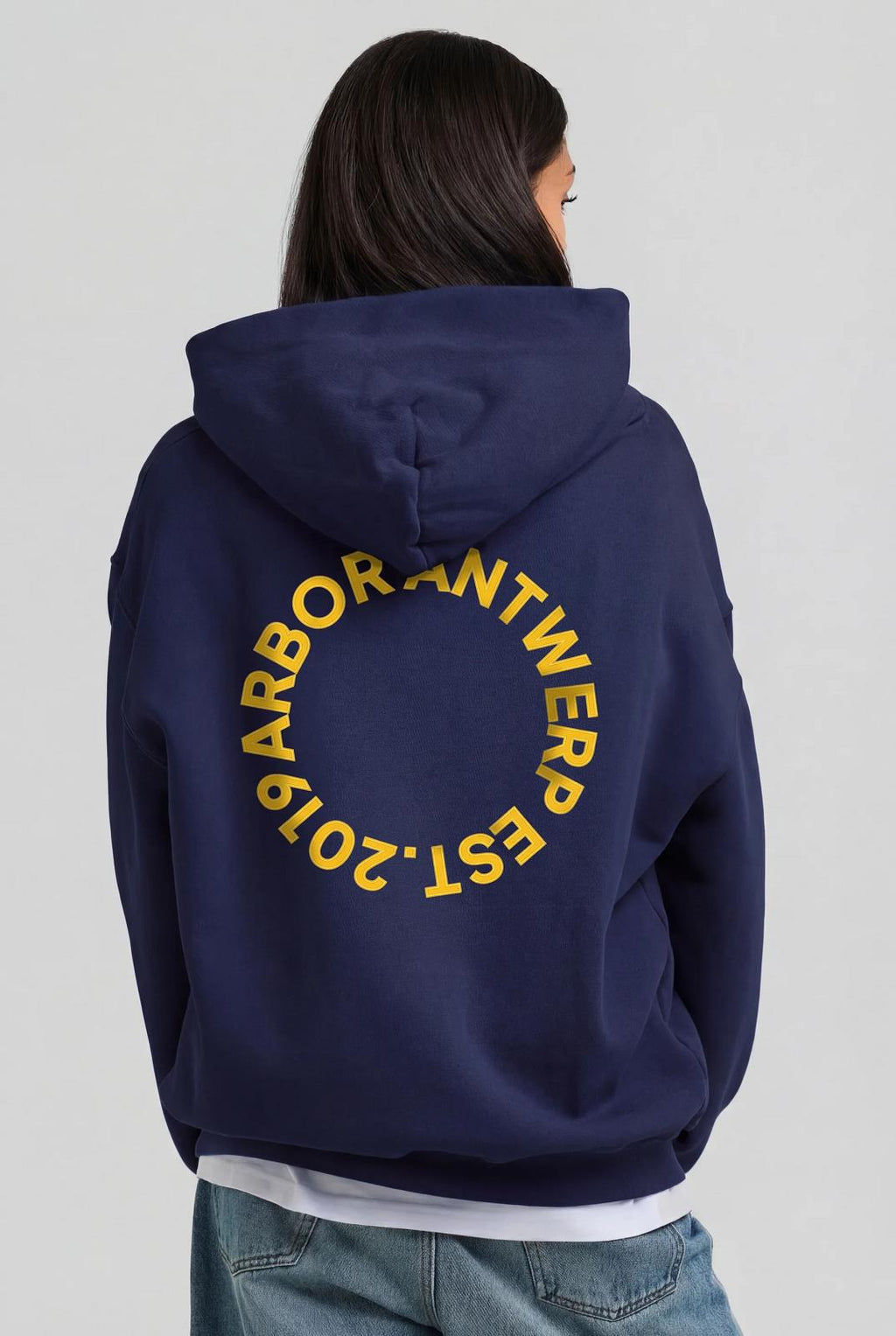 ARBOR ANTWERP Circle application hoodie
