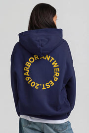 ARBOR ANTWERP Circle application hoodie