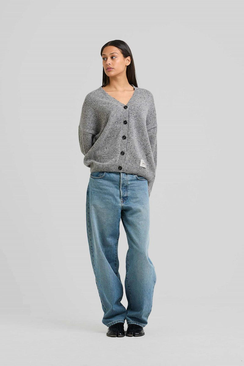 ARBOR ANTWERP Classic cardigan melange grey