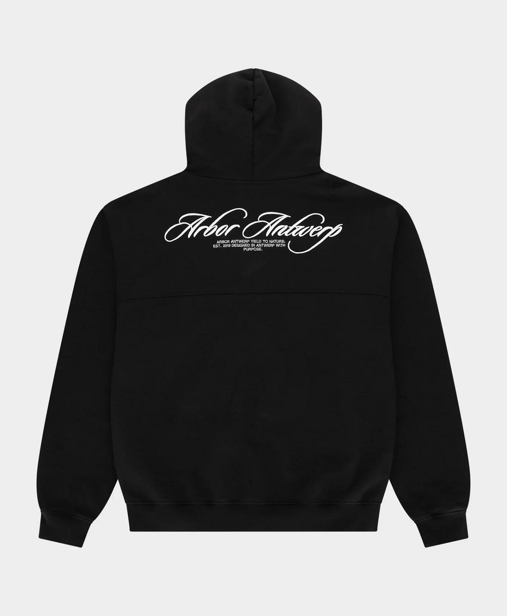 ARBOR ANTWERP Cursive hoodie black