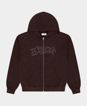 ARBOR ANTWERP Dotline Arbor zipper hoodie