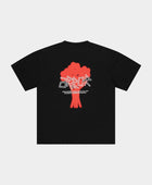 ARBOR ANTWERP Floral bouquet red t-shirt