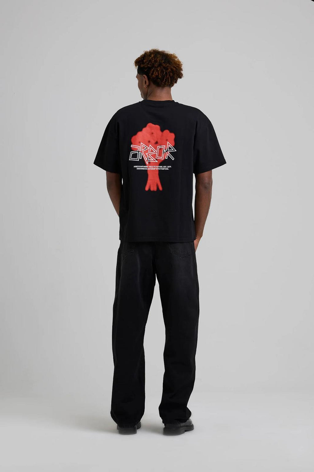 ARBOR ANTWERP Floral bouquet red t-shirt