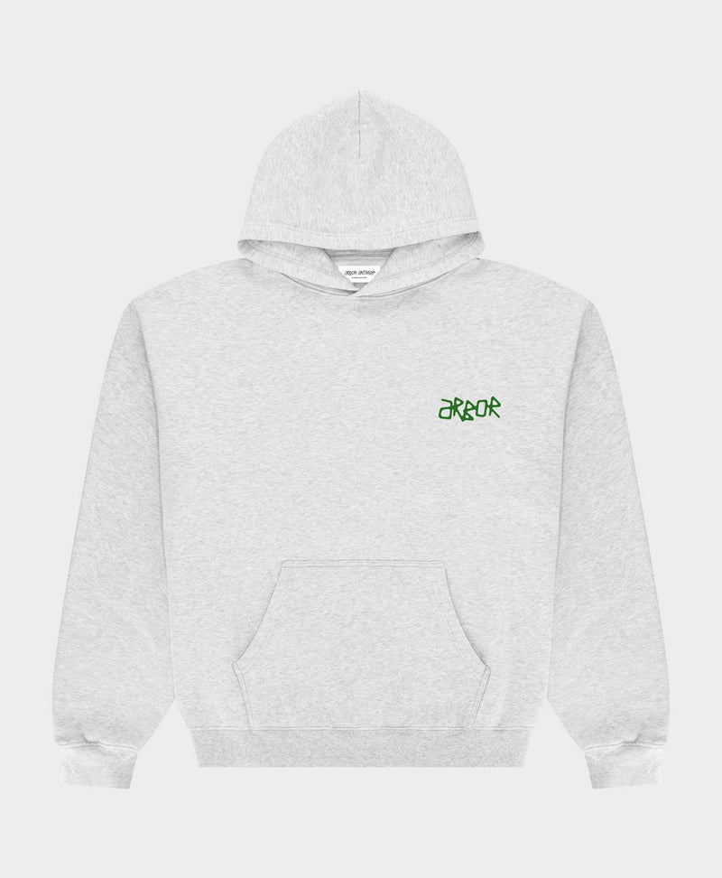 ARBOR ANTWERP Floret hoodie grey