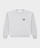 ARBOR ANTWERP Flower garden crewneck melange grey