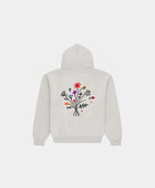 ARBOR ANTWERP Flower garden knitted hoodie beige