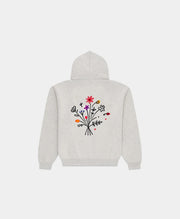 ARBOR ANTWERP Flower garden knitted hoodie beige