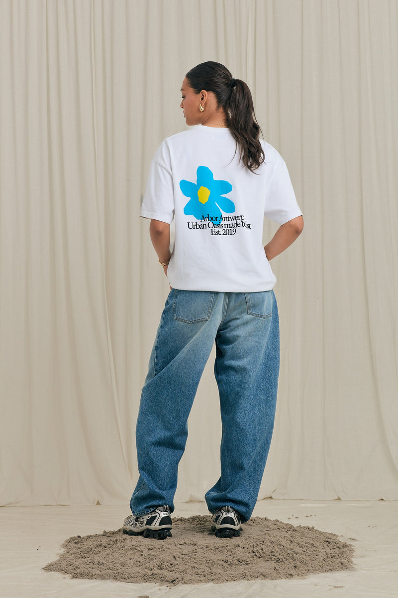 FLOWER OASIS BLUE T-SHIRT