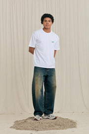 ARBOR ANTWERP Flower oasis green t-shirt white