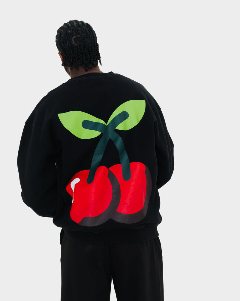 GRAPHIC CHERRIES CREWNECK