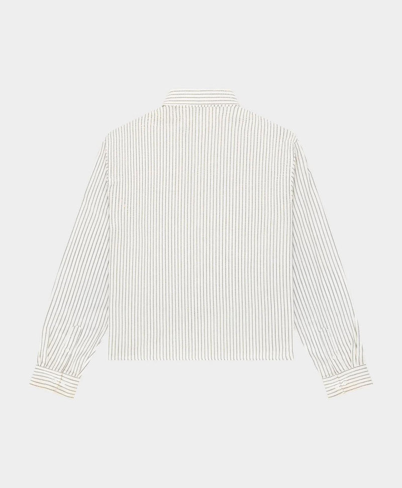 ARBOR ANTWERP Green striped shirt