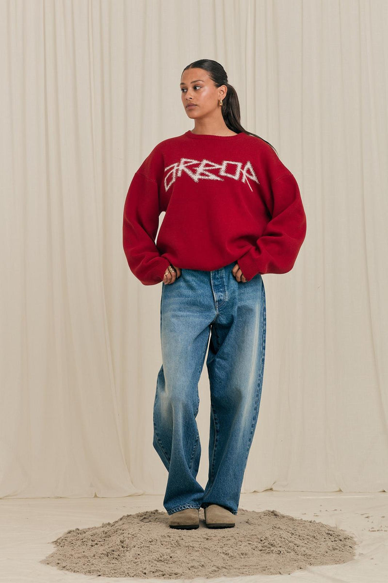 ARBOR ANTWERP Halftone arbor icon red knit