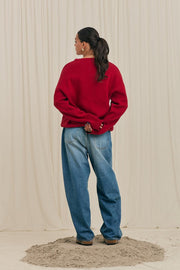 ARBOR ANTWERP Halftone arbor icon red knit