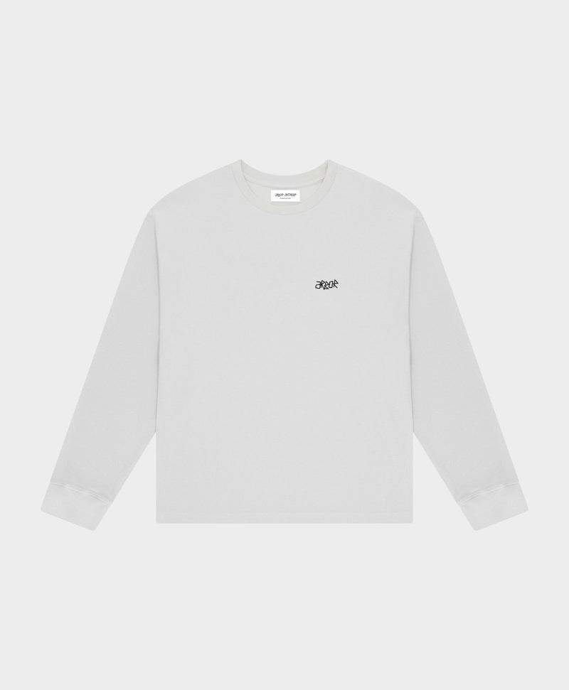 HALFTONE WAFFLE CREWNECK BEIGE