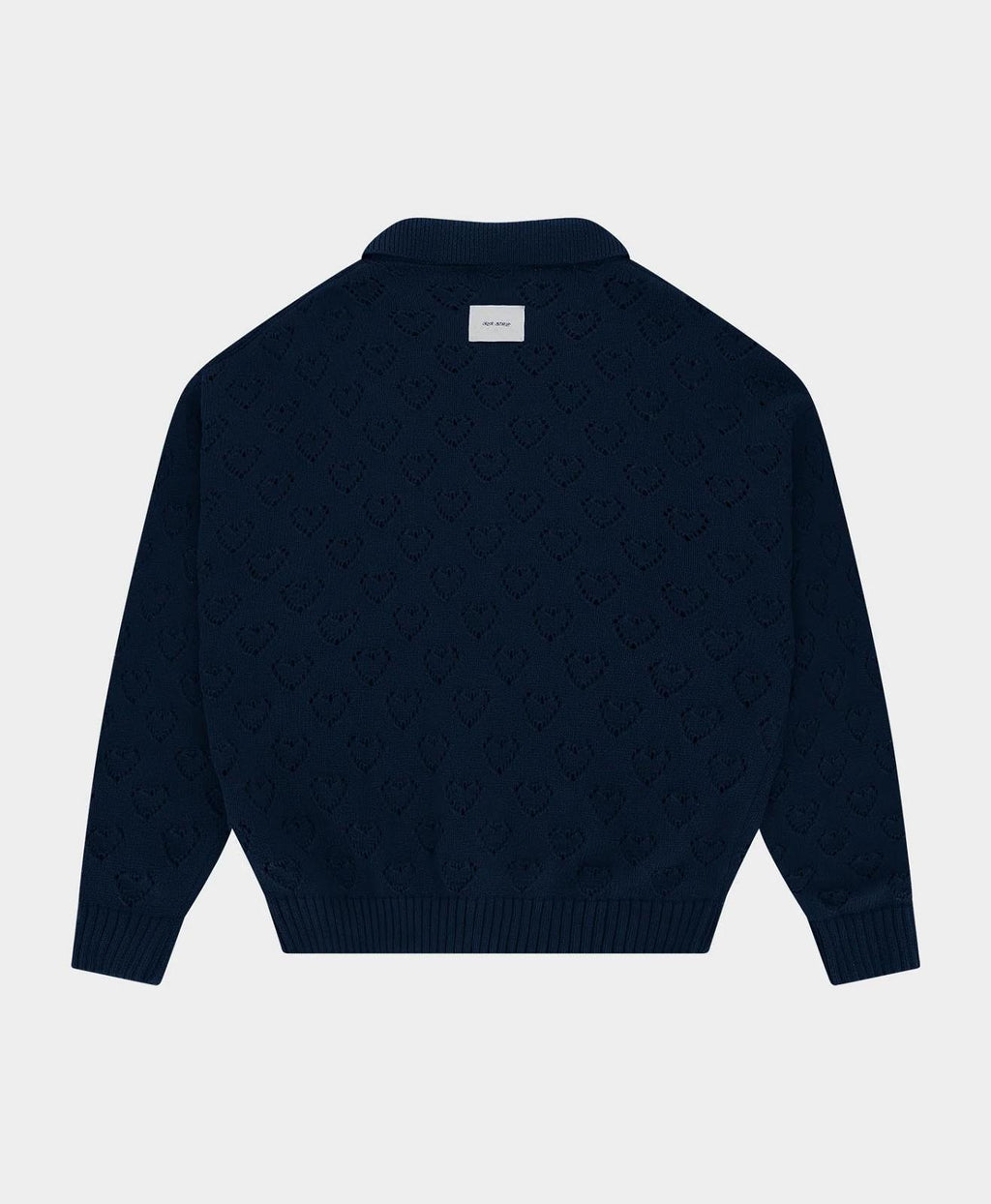 ARBOR ANTWERP Heart zip knit blue