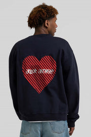 ARBOR ANTWERP Heartwork crewneck blue