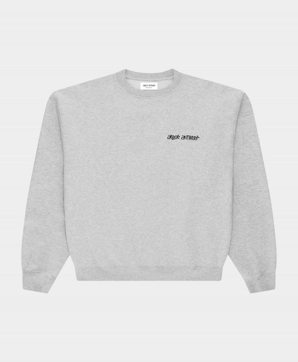 ARBOR ANTWERP Heartwork crewneck melange grey