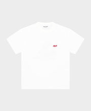 ARBOR ANTWERP Jasmine red t-shirt white