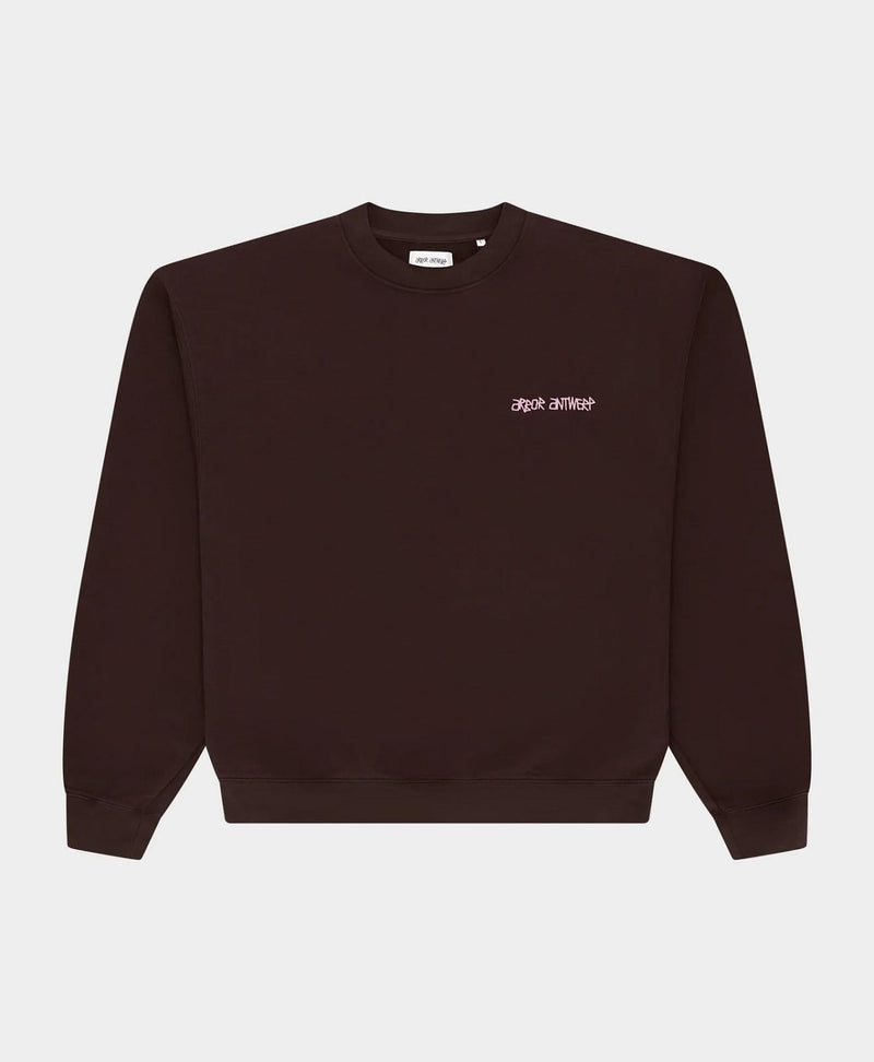 ARBOR ANTWERP Line flower crewneck