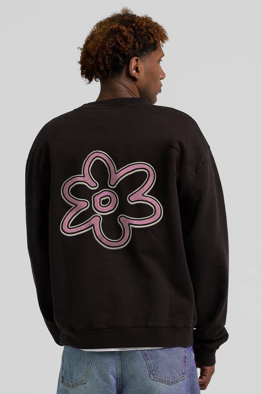 ARBOR ANTWERP Line flower crewneck