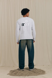 ARBOR ANTWERP Melange grey lotus longsleeve