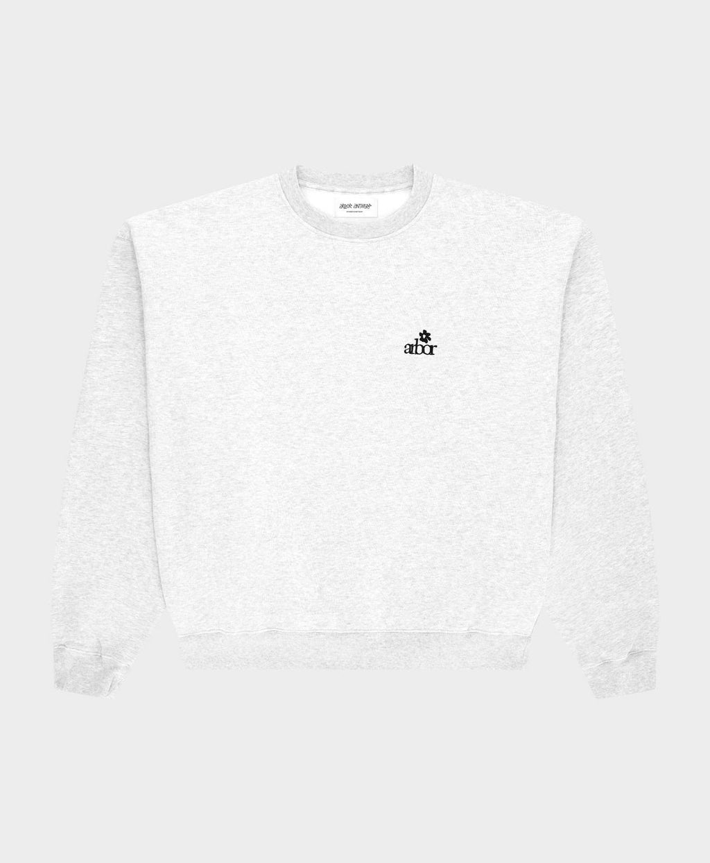 ARBOR ANTWERP Mini flower grey crewneck